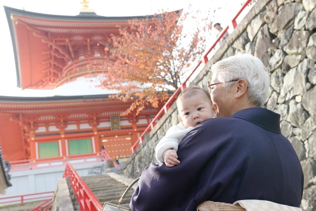 お宮参りの写真