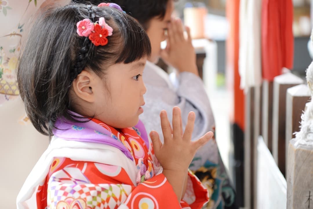 お宮参りの写真