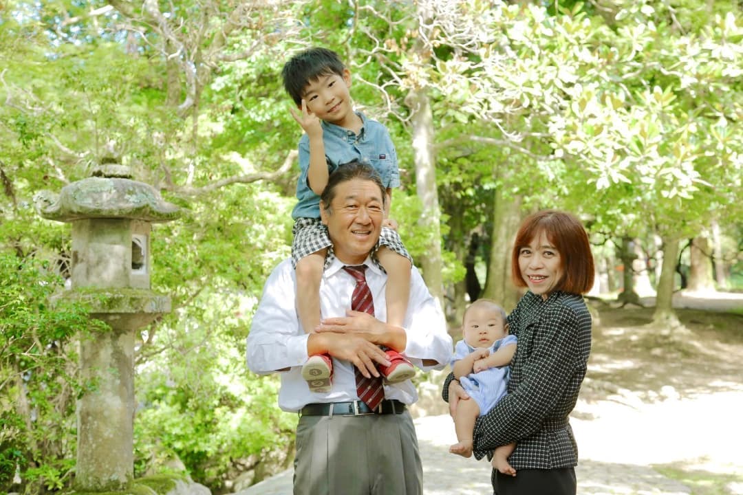 お宮参りの写真