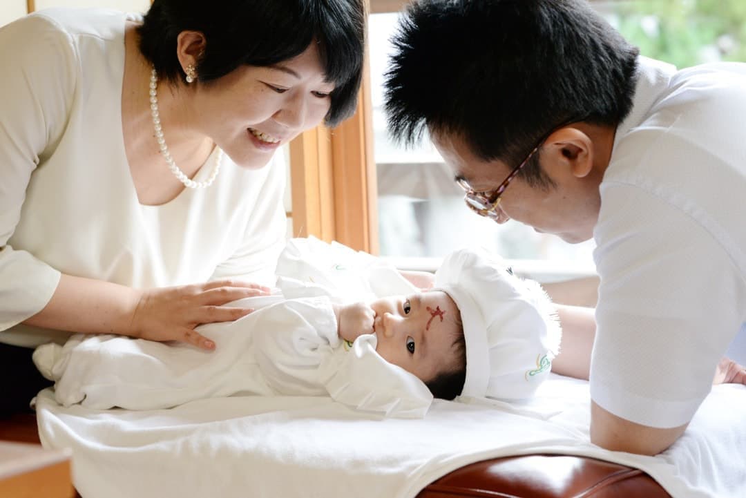 お宮参りの写真