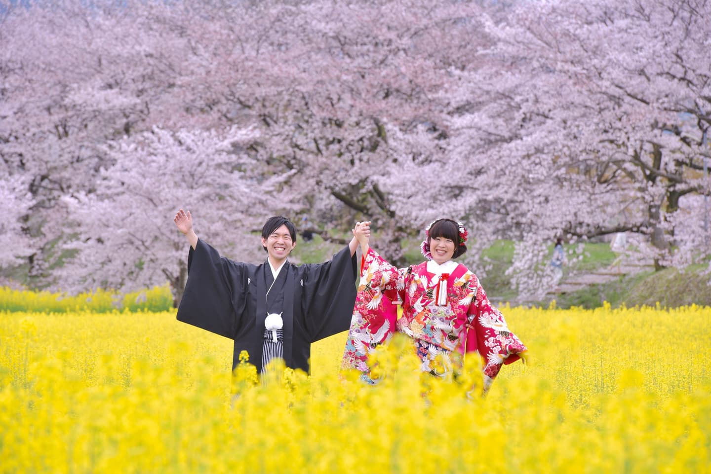 奈良で和装前撮りフォトウェディングの写真
