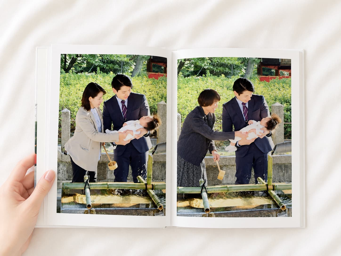 お宮参りのフォトブック写真集